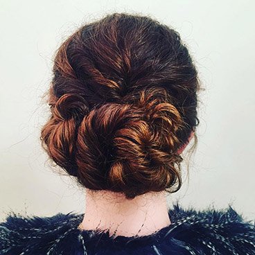 Garnier Fructis - Curl Renew Reactivating Milk Spray - Curly Twisted Updo - create laidback hairstyle for first date